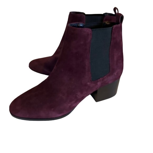 Nine West Shoes - Nine West purple and black Wincolt leather and textile size 8.5 M boots